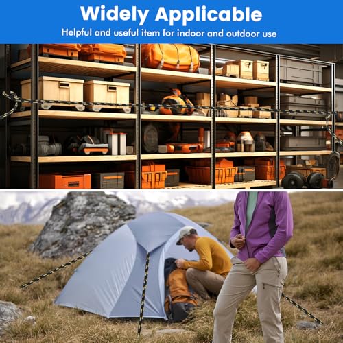 Maxworks MaxxHaul 50228 Diamond Braided Rope of 1/4" x 25' Extra Strength-Sunlight and Weather Resistant, Multicolor - Image 4