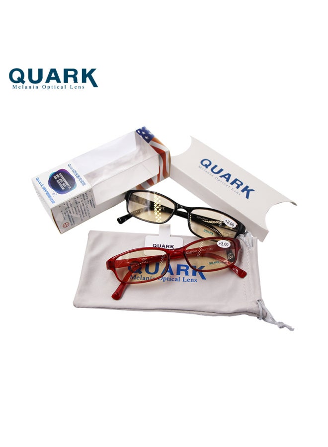 Quark Anti-blue Light Reading Gl For Elderly, High Definition Presbyopic Gl For Men And Women, Radiation Fatigue Reading Gl, Far-sighted Gl, Black, 150 - Image 5