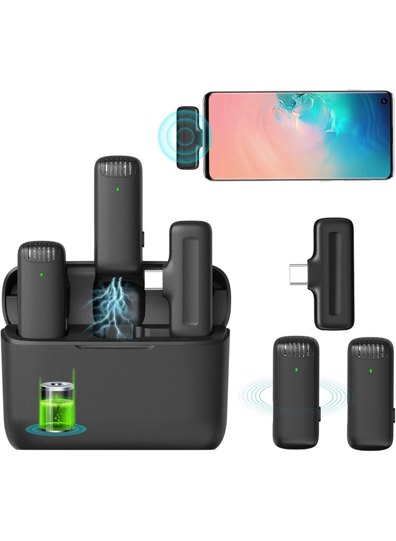 Ulanzi J12 Wireless Lavalier Microphone for USB-C Phones – 2-in-1 Plug & Play Mic with Charging Case, 20m Range, Bluetooth, Ideal for Video Recording, Interviews, Vlogging & YouTube - Image 3