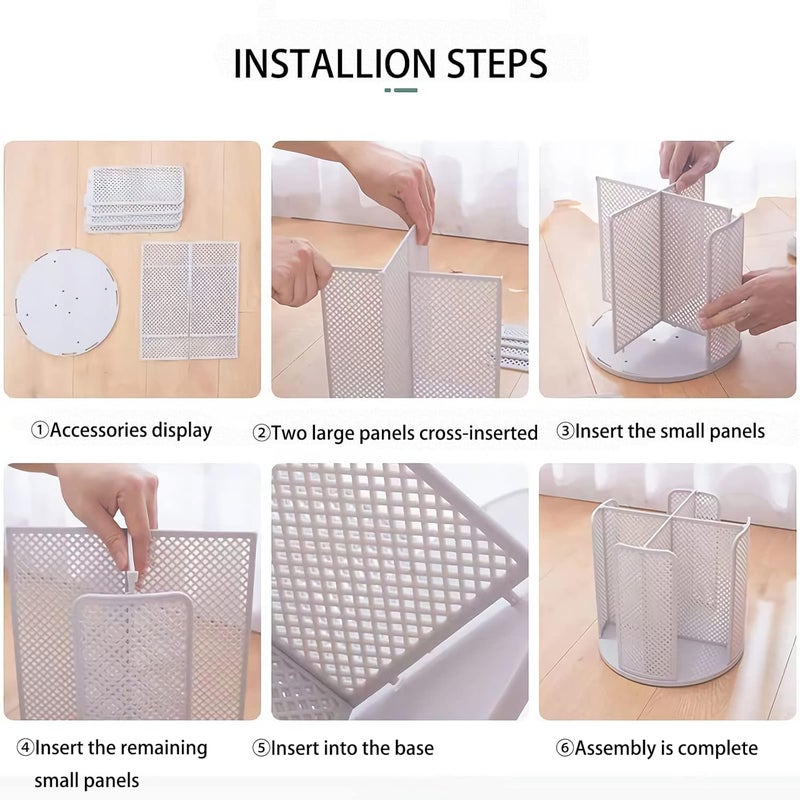 Heagoale Paper Cup and Lid Holder Plastic Cup Storage Organizer Coffee Cup Dispenser for Countertop, Breakroom, Bathroom, Coffee Station, Bar, Buffet, Kitchen Cabinet - White - Image 5