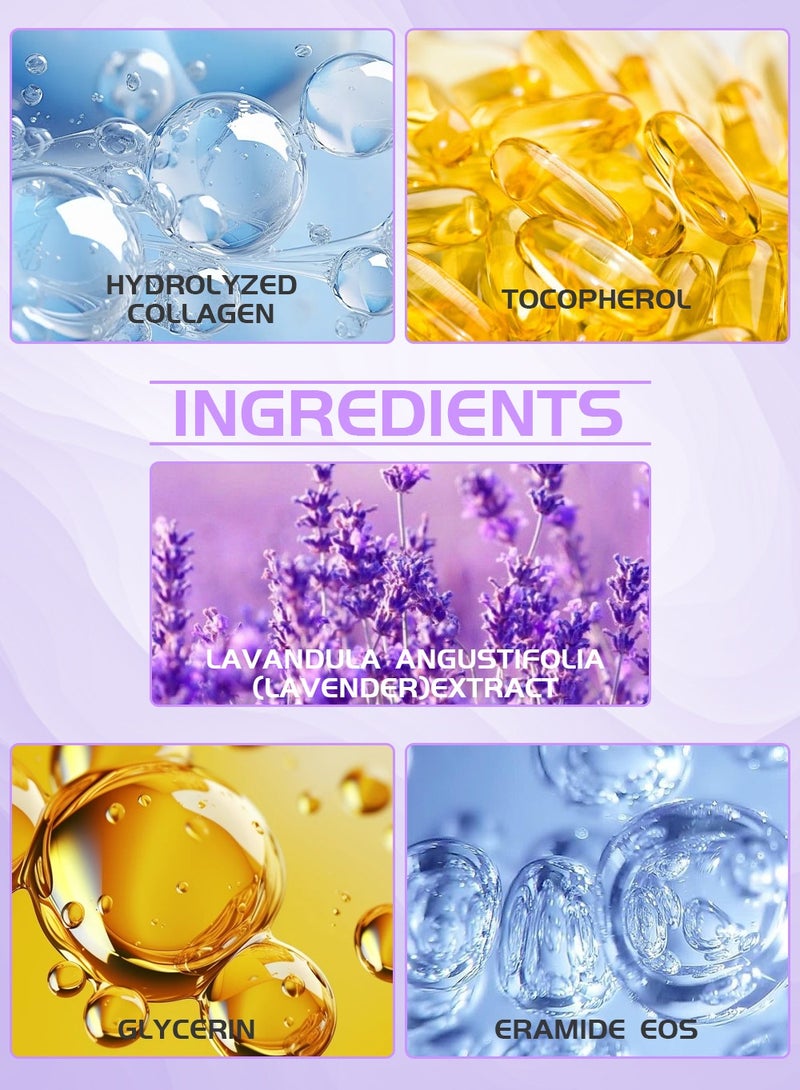 هويجي كريم التغليف الليلي بالكولاجين، قناع للنوم طوال الليل لتقليل التجاعيد والخطوط الدقيقة والحفاظ على مرونة الجلد - Image 5