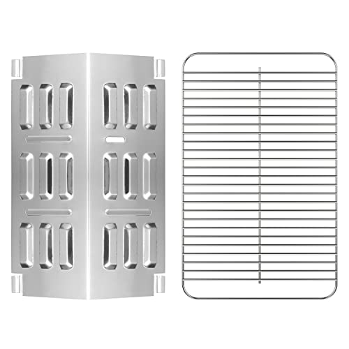 EasiBBQ 9201 Stainless Steel Flavorizer Bar and 80631 Stainless Steel Grill Grate, Flavorizer Bar for Weber Go-Anywhere Gas Grill, Grill Grate for Weber Go-Anywhere Gas and Charcoal Grill - Image 1