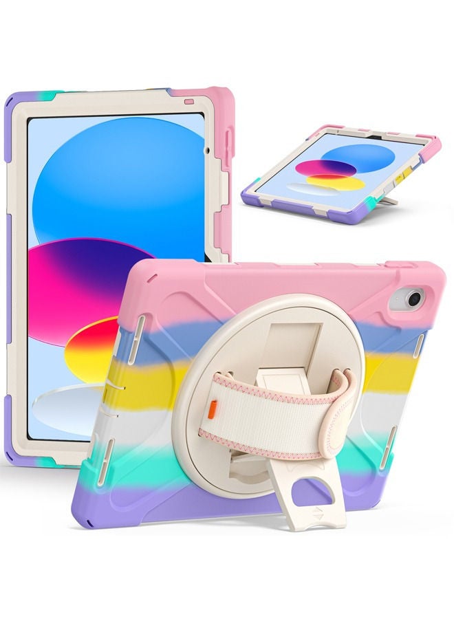 Rock Pow Case for iPad (A16) 11th 11 inch 2025 Gen iPad 11 Case/Case For iPad 10th Gen Case 2022 iPad 10 Case Upgraded Grade Heavy Duty Silicone with Pencil Holder 360 Degree Rotating Stand Handle Cover for 11" iPad 11th 2025/10.9"iPad 10th Gen 2022 - Image 1