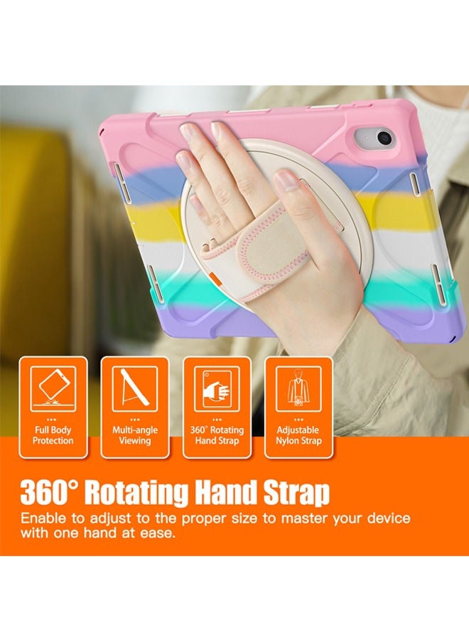 Rock Pow Case for iPad (A16) 11th 11 inch 2025 Gen iPad 11 Case/Case For iPad 10th Gen Case 2022 iPad 10 Case Upgraded Grade Heavy Duty Silicone with Pencil Holder 360 Degree Rotating Stand Handle Cover for 11" iPad 11th 2025/10.9"iPad 10th Gen 2022 - Image 3