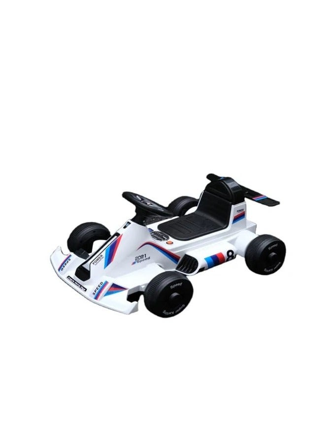 Children's four-wheel electric racing car toy, battery-powered children's balance car for children's ride on from 1 to 5 years - Image 1