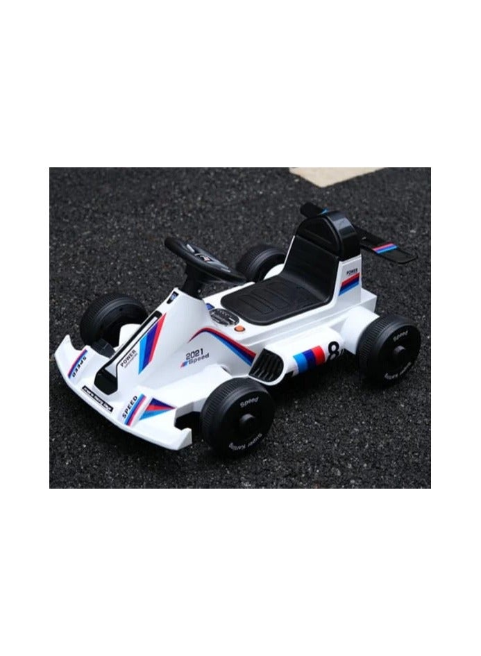 Children's four-wheel electric racing car toy, battery-powered children's balance car for children's ride on from 1 to 5 years - Image 3
