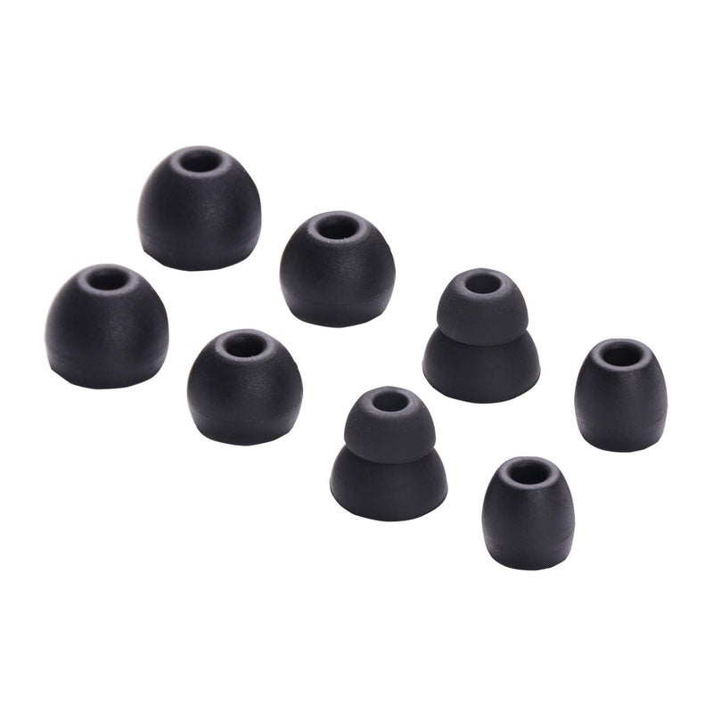 luakesa Replacement Eartips Silicone Earbuds Buds Set for Powerbeats Pro Beats Wireless Earphone Headphones,4 Pair (Black) - Image 1