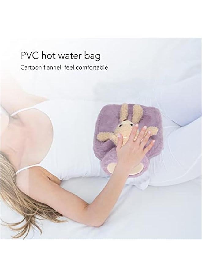 Cute Cartoon Bear Hot Water Bottle with Stuffed Animal Cover, Multifunctional Wide Mouth 1000ml Capacity Warm Water Bag for Home and Office.