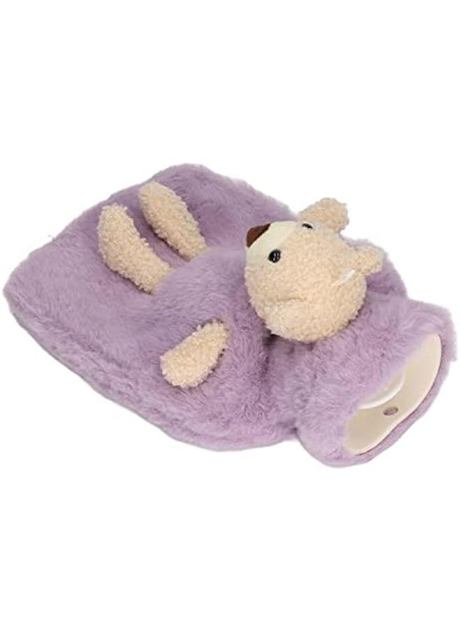 Cute Cartoon Bear Hot Water Bottle with Stuffed Animal Cover, Multifunctional Wide Mouth 1000ml Capacity Warm Water Bag for Home and Office.