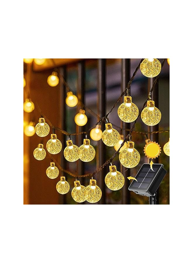 The Bros Solar String Lights Indoor Outdoor, 12M/39FT 100 LED Garden Solar Fairy String Lights Waterproof, Crystal Globe Lights with 8 Modes for Patio, Lawn, Tree, Yard, Christmas, Diwali, Wedding, Party Decor  - Image 2