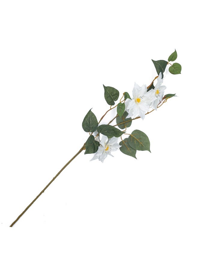 Gulf Flowers Gulf Flowers Artificial clematis - Perfect Artificial Dried Flowers for your Home, Vases, Table Décor Living Room Outdoor Living Interior Design Accessory 