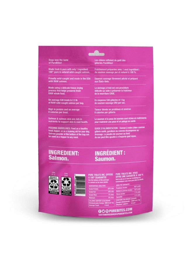 PureBites Salmon Freeze Dried Dog Treats, 9.5Oz | 270G - Super Value Size - Image 3