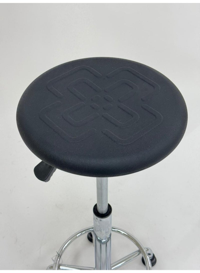 Living Rotating bar stool with a seat and a silver metal base – comfort and elegance - Image 2