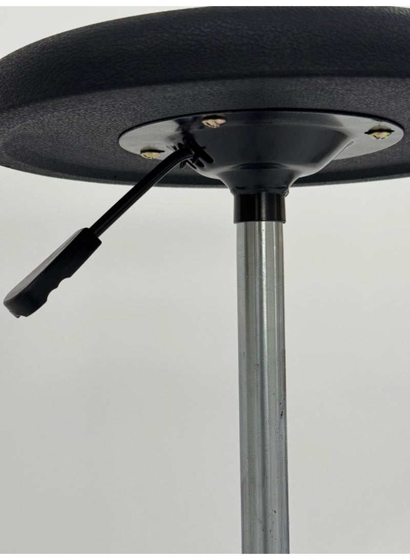 Living Rotating bar stool with a seat and a silver metal base – comfort and elegance - Image 4