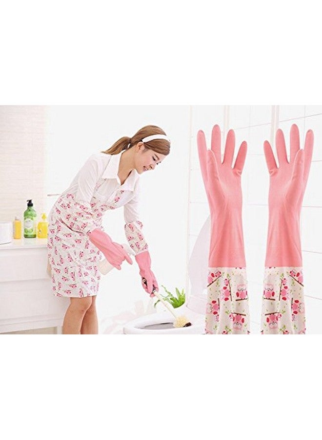 HOKIPO HOKIPO Reusable Free Size Hand Gloves for Kitchen and Household Use, Long Elbow Length - 2 Pair - Image 5