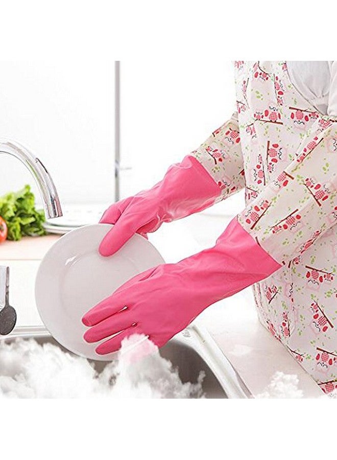 HOKIPO HOKIPO Reusable Free Size Hand Gloves for Kitchen and Household Use, Long Elbow Length - 2 Pair - Image 2