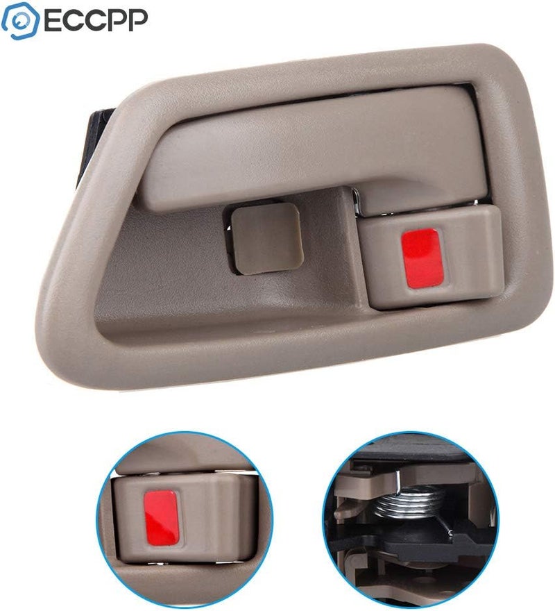 ECCPP مقابض أبواب ECCPP الداخلية للجانب الأيمن للسائق والراكب لعام 1997 1998 1999 2000 2001 كامري بيج 2 قطعة - Image 4