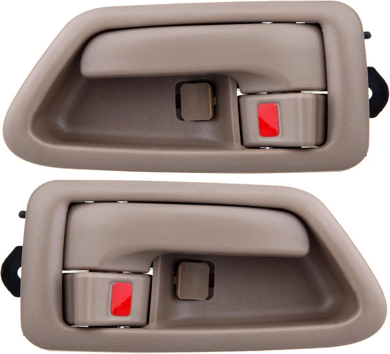 ECCPP مقابض أبواب ECCPP الداخلية للجانب الأيمن للسائق والراكب لعام 1997 1998 1999 2000 2001 كامري بيج 2 قطعة - Image 1