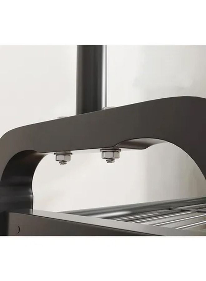 سي آند سي هوم متعددة الوظائف تخزين الرف الملابس والأحذية الرف مع شجرة على شكل عقد السنانير عرض موقف لأثاث المكاتب المنزلية 110x43x158 سم - Image 2