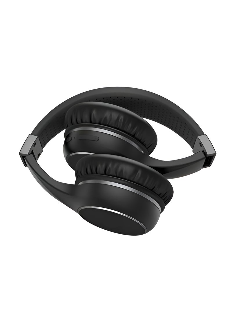 XT220 wireless over-ear headphones – 24-hour playtime – excellent noise isolation – foldable design – black color - Image 3