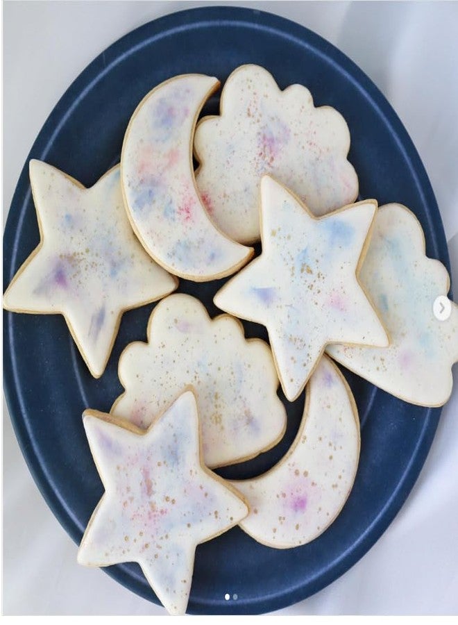 Q-BAKER 3 Pieces Star, Moon and Cloud Cookie Cutters Stainless Steel Biscuit Cutters Molds Shapes for Baby Shower or Gender Reveal Party - Image 5