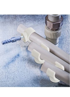 KASTWAVE PEX Pipe Clamps Holder - Secure Your Pipes with 50 Packs 1/2 Inch ,16 mm Pipe Clamp Pipe Holder PEX Tubing Clamps PVC Water Pipe Support Hangers U-Hook Plastic Pipe Clamp Tools  - Image 4
