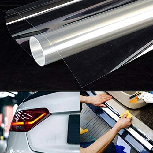 HAPPYMATES Transparent Protective Film for Cars Bumper Hood Paint Protection Car Stickers Anti Scratch Clear Transparency Film Vinyl Wraps(24 X 78 Inch KC) - Image 3