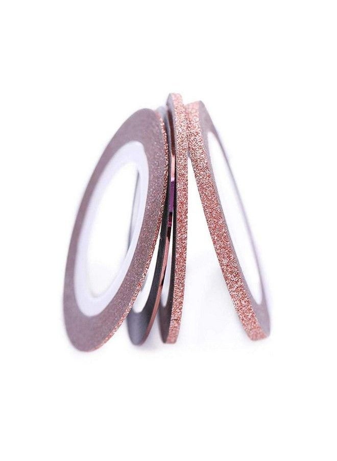 Generic 8 Rolls Rose Gold Nail Striping Tape Line Decoration Matte Texture Nail Striping Decal Foil Tips Tape Line For Diy Nail Art Decorations  - Image 4
