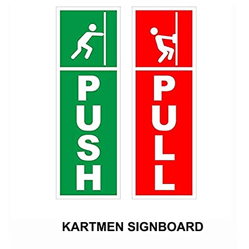 KARTMEN Sign Board Red Green Push Pull Door - Image 2