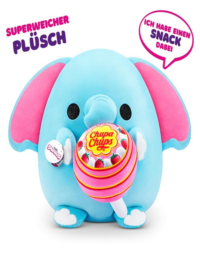 SNACKLES ZURU Snackles (Chupa Chup Elephant Super Sized 14 inch Plush by ZURU, Ultra Soft Plush, Collectible Plush with Real Licensed Brands, Stuffed Animal - Image 2
