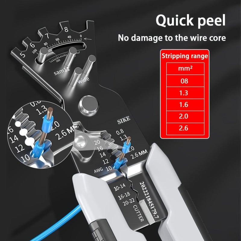 1pc Multi Functional Wire Stripping Cutter Pliers 0 100 Degree Bending - Image 2