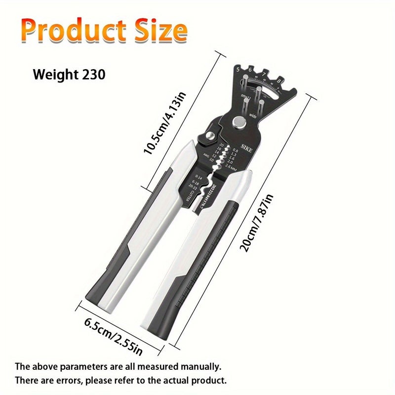 1pc Multi Functional Wire Stripping Cutter Pliers 0 100 Degree Bending - Image 3