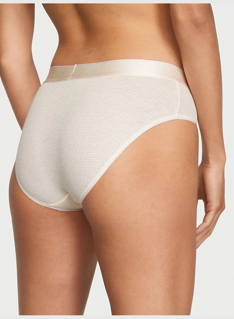 Victoria's Secret Logo Cotton Waffle Hiphugger Panty