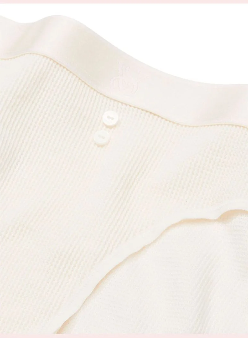 Victoria's Secret Logo Cotton Waffle Hiphugger Panty