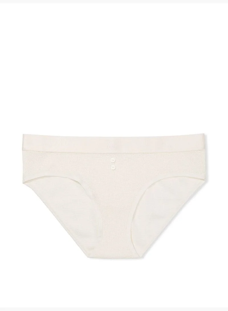 Victoria's Secret Logo Cotton Waffle Hiphugger Panty
