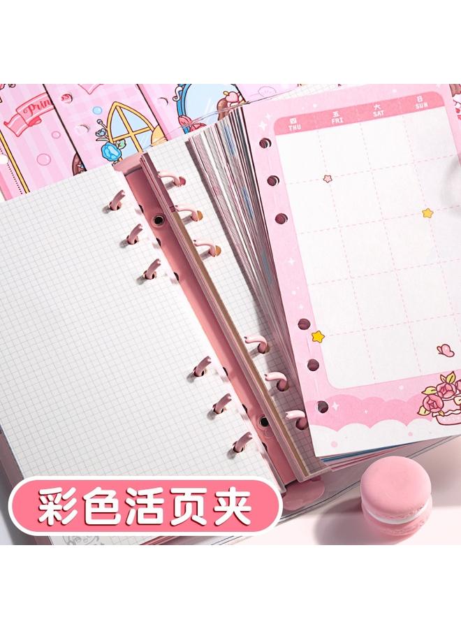 Bluejw DHZ Hand Account Book Girl Cute Loose-leaf High Color Value Suit Hand Account Tool Material Primary School Student Walking Stick Girl Gift - Image 5