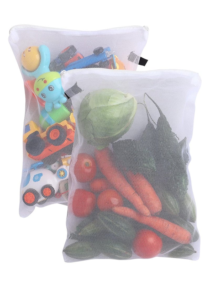 Sio SIO Eco Friendly Produce Fridge Storage Bags Reusable Mesh Net Vegetable Storage Bags for Fridge Vegetable Fruit Bag for Grocery Shopping Washable Reusable ziplock bags 6  - Image 5