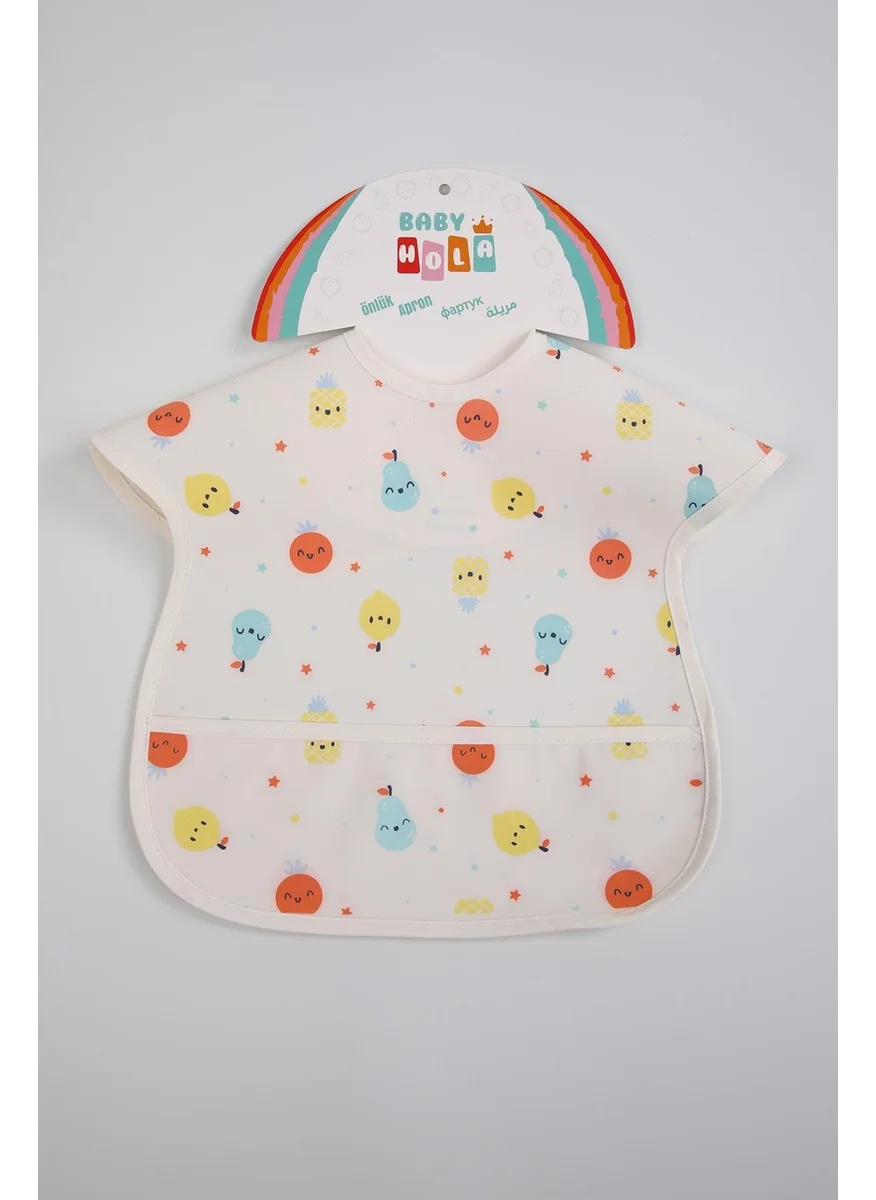 Baby Hola Babyhola 0-6 Years Old Large Size BLW Baby Bib Activity Bib with Waterproof Pocket 1000