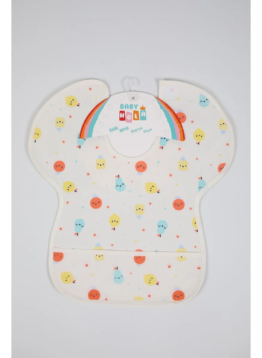 Baby Hola Babyhola 0-6 Years Old Large Size BLW Baby Bib Activity Bib with Waterproof Pocket 1000