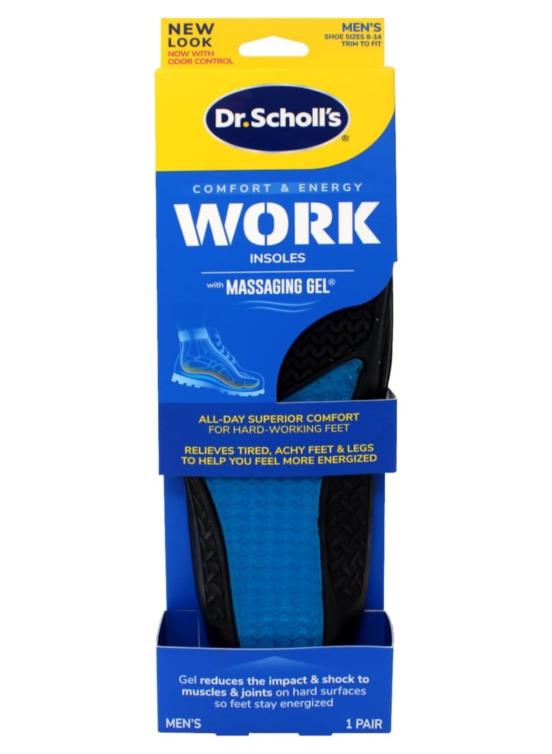 دكتور شولز د.شولز نعل داخلي للرجال من جل التدليك، مقاس 8-13 - Image 1