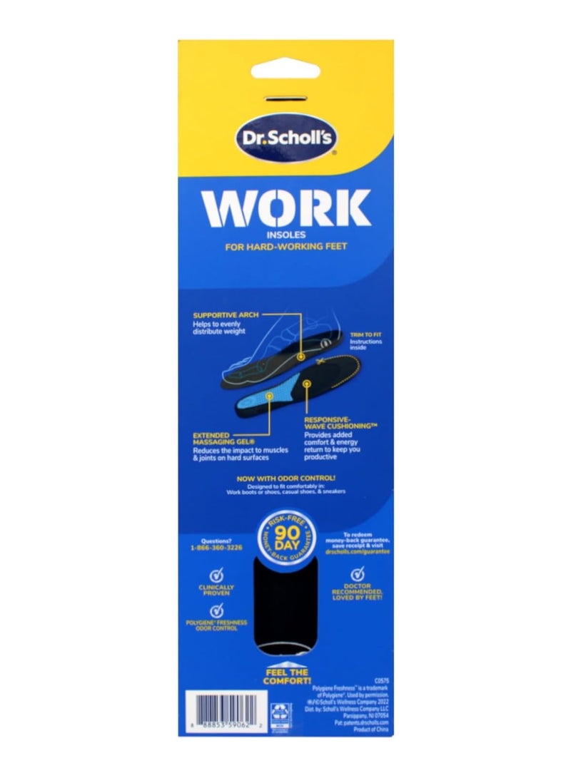 دكتور شولز د.شولز نعل داخلي للرجال من جل التدليك، مقاس 8-13 - Image 2