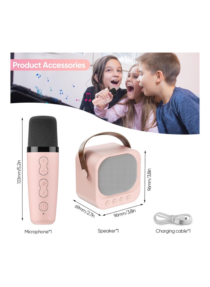 Karaoke Machine with Wireless Microphone Portable Mini Bluetooth Karaoke Speaker for Adults & Kids Home Party & Outdoor Singing - Image 3