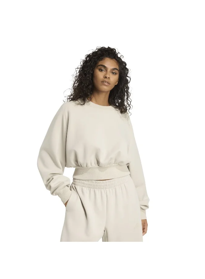 adidas Adidas W All Szn Sl Sw Beige Sweatshirt (Long Sleeve) Sweatshirts For Women