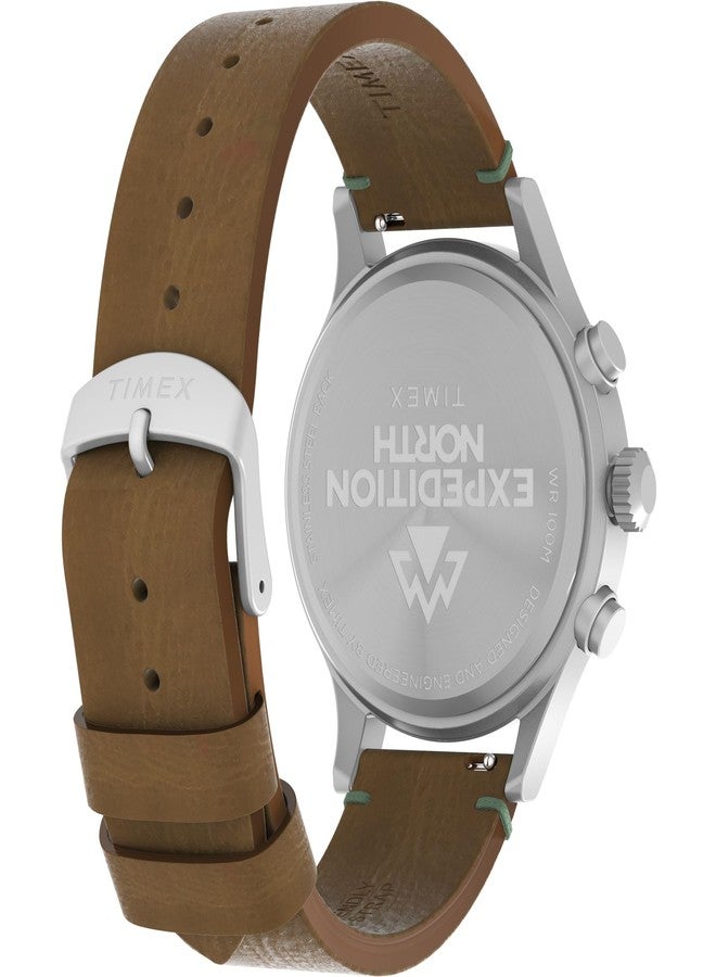 Timex Men's Analog Quartz Watch with Leather Strap TW2Y29900VQ, Brown, strap - Image 2