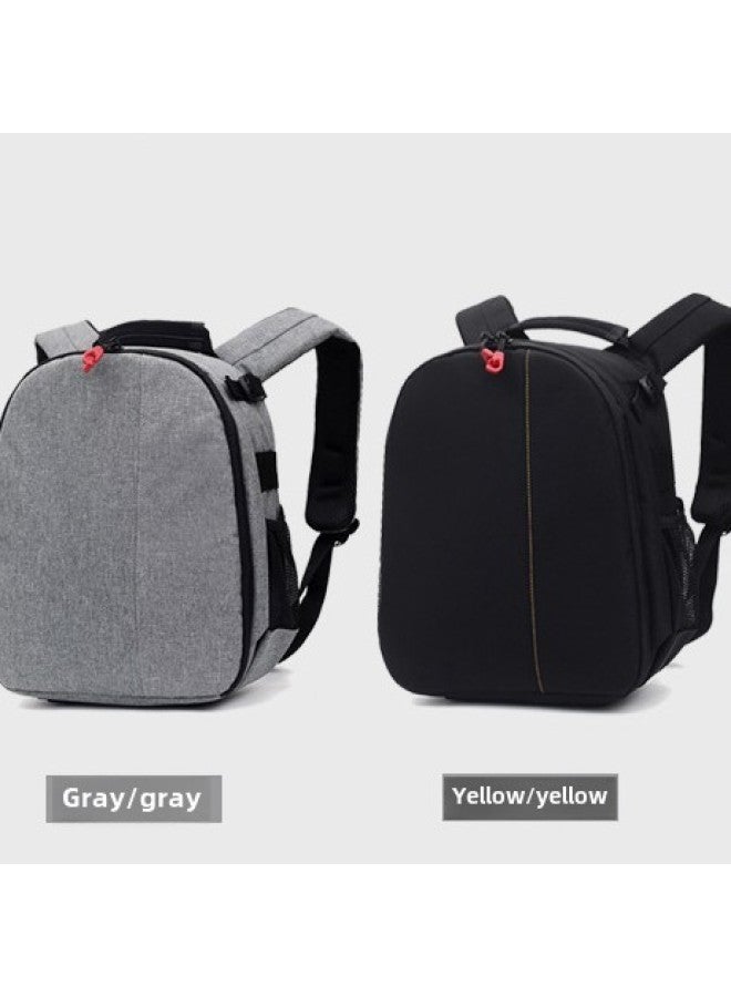 IELTS Qi Shoulder Camera Bag Photography Bag SLR Camera Bag Digital Camera Bag Backpack With Fixed LOGO-Color:1405 Gray  - Image 5