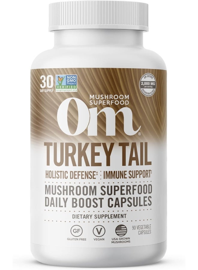 Om Mushroom Superfood Turkey Tail Mushroom Superfood 90VCAPS - Image 1