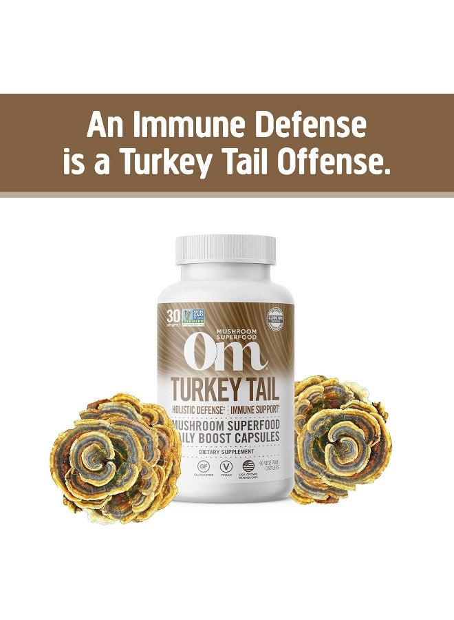 Om Mushroom Superfood Turkey Tail Mushroom Superfood 90VCAPS - Image 2