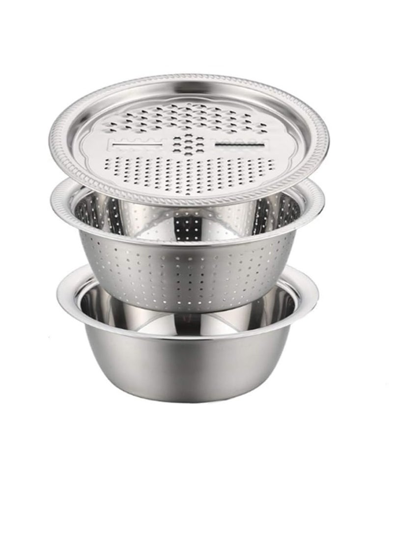 A box of stainless steel multi-layer thickened grater grater bag grater vegetable wire mesh sub-shanghai mixing ball liners - Image 1