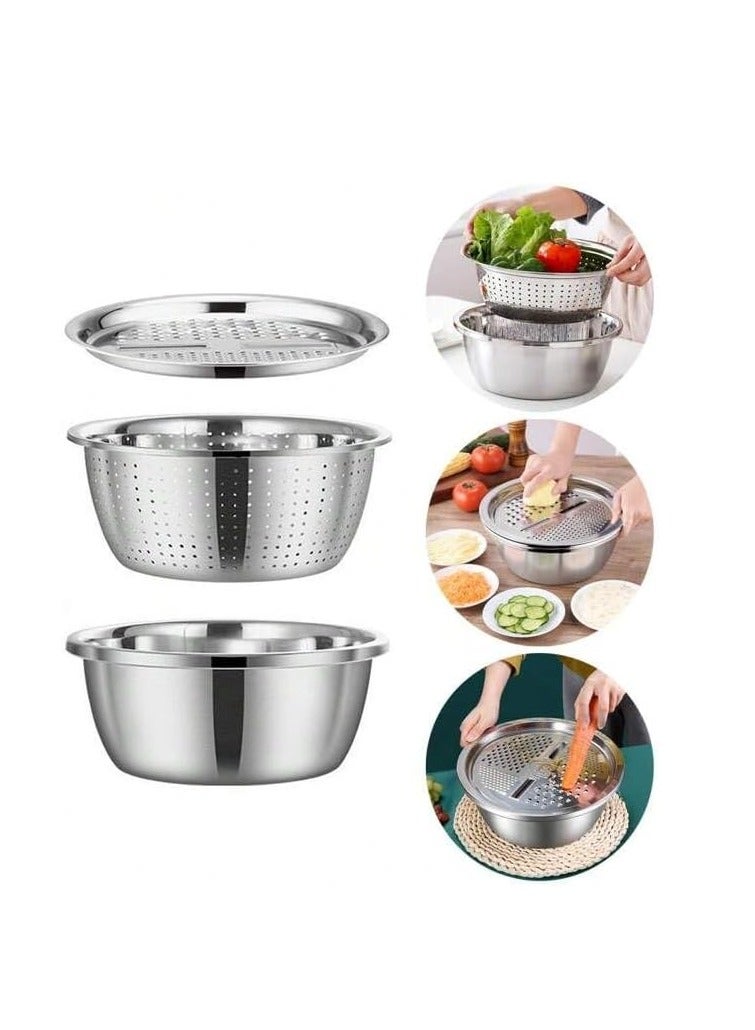 A box of stainless steel multi-layer thickened grater grater bag grater vegetable wire mesh sub-shanghai mixing ball liners - Image 2