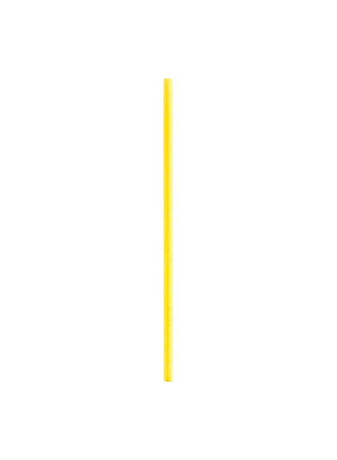 Restaurantware Durable Paper Straws, Paper Drinking Straws - Yellow - For Holidays, Birthdays, Weddings, Showers or Everyday - 7.8" - 100ct Box - Image 1